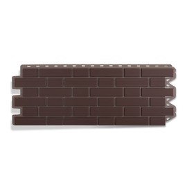 Цокольный сайдинг Альта-Профиль - Кирпич клинкерный Коричневый