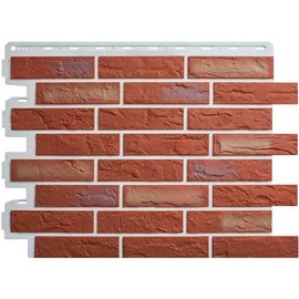 Цокольный сайдинг Панель Кирпич Рижский (02) - 0,795 х 0,591м
