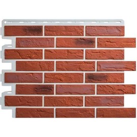 Цокольный сайдинг Панель Кирпич Рижский (04) - 0,795 х 0,591м