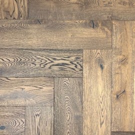 Паркетная доска Hajnowka Дуб OBOROG рустик Классическая елка 12.5х148х575/500 мм