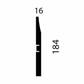 Плинтус Cosca Decor AP25 184x16x2400 мм