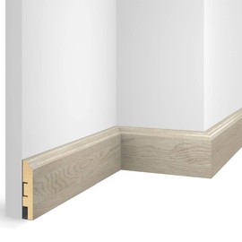 Плинтус Cosca Decor NanoFlex ЕP07 Дуб Сноу 80x16x2400 мм