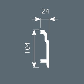 Плинтус Cosca Decor PX003 102х24х2000 мм