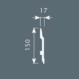 Плинтус Cosca Decor PX007 150х17х2000 мм