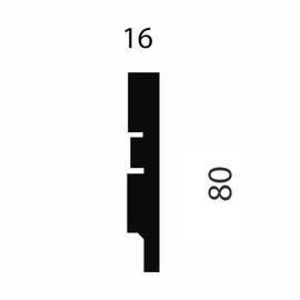 Плинтус Cosca Decor PP79 белый 80х16х2400