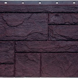 Цокольный сайдинг FineBer - Природный Камень Коричневый