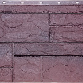 Цокольный сайдинг FineBer - Природный Камень Серо-коричневый