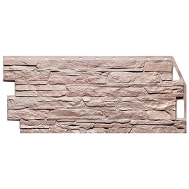 Цокольный сайдинг FineBer - Скала Терракотовый