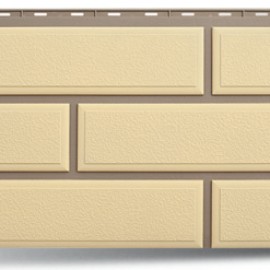 Цокольный сайдинг Альта-Профиль - Венецианский камень Слоновая кость