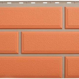 Цокольный сайдинг Альта-Профиль - Венецианский камень Терракотовый