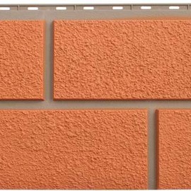 Цокольный сайдинг Альта-Профиль - Неаполитанский камень Терракотовый