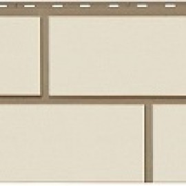 Цокольный сайдинг Альта-Профиль - Неаполитанский камень Белый