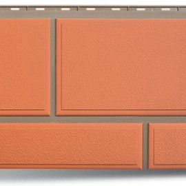 Цокольный сайдинг Альта-Профиль - Флорентийский камень Терракотовый