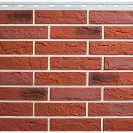 Цокольный сайдинг Панель Кирпич Рижский (04) - 0,795 х 0,591м