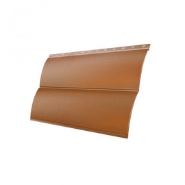 Металлический сайдинг Grand Line Блок-хаус Cuprum Steel 0,5 Quarzit