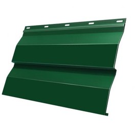 Металлический сайдинг Grand Line Корабельная доска зеленый мох 0,5 Satin