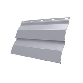 Металлический сайдинг Grand Line Корабельная доска сигнальный серый 0,5 Satin