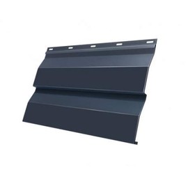 Металлический сайдинг Grand Line Корабельная доска мокрый асфальт 0,5 Satin