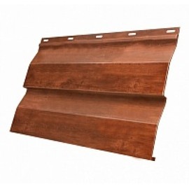 Металлический сайдинг Grand Line Корабельная доска Cherry Wood