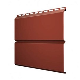 Металлический сайдинг Grand Line Экобрус терракота 0,45 Drap