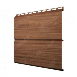 Металлический сайдинг Grand Line Экобрус Honey Wood Eco 0,45 Print Twincolor