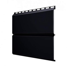 Металлический сайдинг Grand Line Экобрус черный 0,5 Velur20