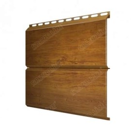 Металлический сайдинг Grand Line Экобрус Golden Dub