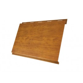 Сайдинг Grand Line Вертикаль classic металлический Golden Dub