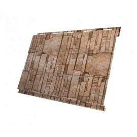 Сайдинг Grand Line Вертикаль gofr металлический Sand Stone