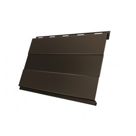 Металлический сайдинг Grand Line Вертикаль gofr Antique Dub