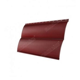 Металлический сайдинг Grand Line Блок-хаус new Оксидно-красный 0,5 Velur20