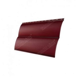 Металлический сайдинг Grand Line Блок-хаус new Красное вино 0,5 Quarzit