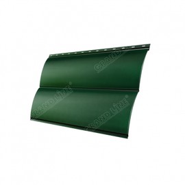 Металлический сайдинг Grand Line Блок-хаус new Зеленый мох 0,45 PE