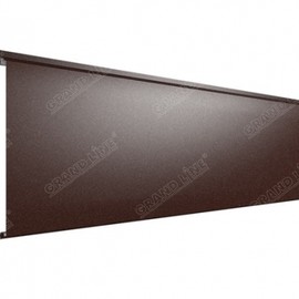 Металлический сайдинг Grand Line Cтальная штукатурка шоколад 0,45 РЕ