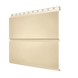 Металлический сайдинг Grand Line Экобрус gofr светлая слоновая кость 0,5 Satin