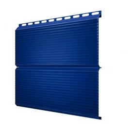 Металлический сайдинг Grand Line Экобрус gofr синий 0,5 Satin