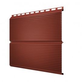 Металлический сайдинг Grand Line Экобрус gofr терракота 0,5 Velur20