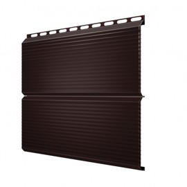 Металлический сайдинг Grand Line Экобрус gofr шоколад 0,5 Satin