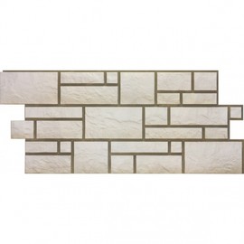 Цокольный сайдинг Docke - Burg Белый