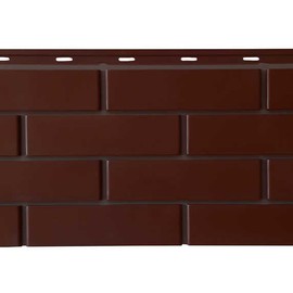 Цокольный сайдинг Steindorf, коричневый кирпич