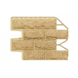 Цокольный сайдинг Holzplast Доломит Золотой песок