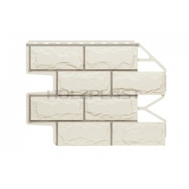 Цокольный сайдинг Holzplast Доломит Белый