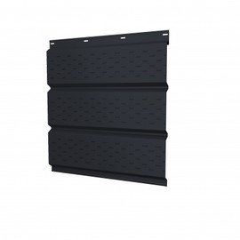 Софит металлический Grand Line мокрый асфальт полная перфорация 0,5 Quarzit