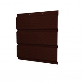 Софит Grand Line Темно-коричневый с полной перфорацией 0,5 GreenCoat Pural