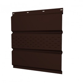 Софит Grand Line Шоколадно-коричневый центральная перфорация 0,5 GreenCoat Pural Matt