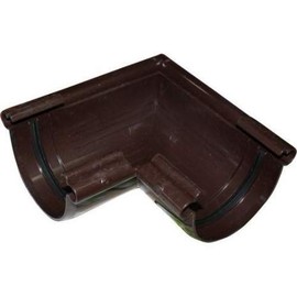 Угол желоба 90 град. ПВХ коричневый