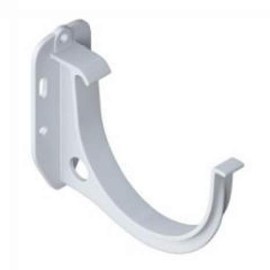Держатель желоба ПВХ (Система 90) Белый