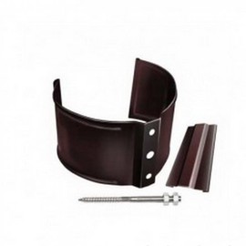 Водосточная система Grand Line Standart Хомут трубы металл на кирпич коричневый